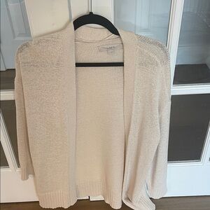 LOFT Women's Elegant Cream Cardigan